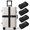 Black, variant on Mirlewaiy 4 Pack Adjustable Luggage Straps 79 Inch Long Heavy Duty Suitcase Belts for Secure Travel and Add-a-Bag Functionality Travel Accessories