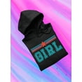 thumbnail image 3 of Girl Star Banner Hoodie Women -Image by Shutterstock, Female Small, 3 of 4