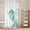 Teal, Aqua, Seafoam, variant on Coastal Crab No Hook Shower Curtain with Snap in Liner, Waterproof Fabric Shower Curtains, Nautical Seaweed Turquoise Marine Life Shower Curtain Set Top See Through for Bathroom 60"x72"