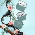thumbnail image 3 of Funda para AirPods 3 R-fun de silicona verde pino con llavero, 3 of 9