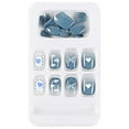Hard Gel Nail Tips Pressing Nails, 24 Pieces Of Nails, Striped Design