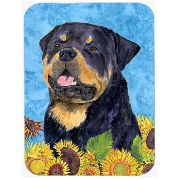 Rottweiler, Glass Cutting Board - Large