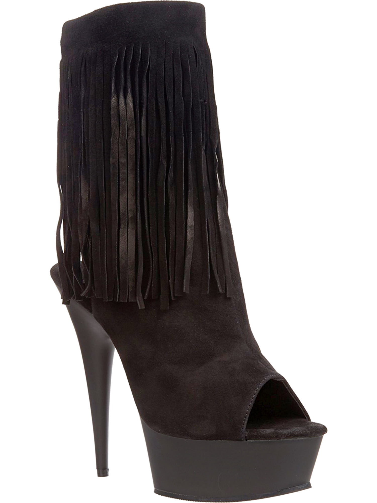 walmart black suede boots