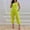 Yellow, variant on Felirenzacia Women's Jumpsuits Women's Overalls With Suspenders And Printing Casual Jumpsuit