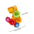 thumbnail image 2 of OUNONA Gear Building Toy Set Bright Colors Educational Learning Activity 1 Set, 2 of 7