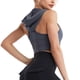thumbnail image 4 of Sujetador deportivo largo para mujer: alto impacto, sin aros, espalda cruzada, soporte integrado para yoga/estilo crop top., 4 of 7