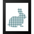 thumbnail image 2 of Kimberly, Allen 20x24 Black Modern Framed Museum Art Print Titled - Bunny Gingham 1, 2 of 5