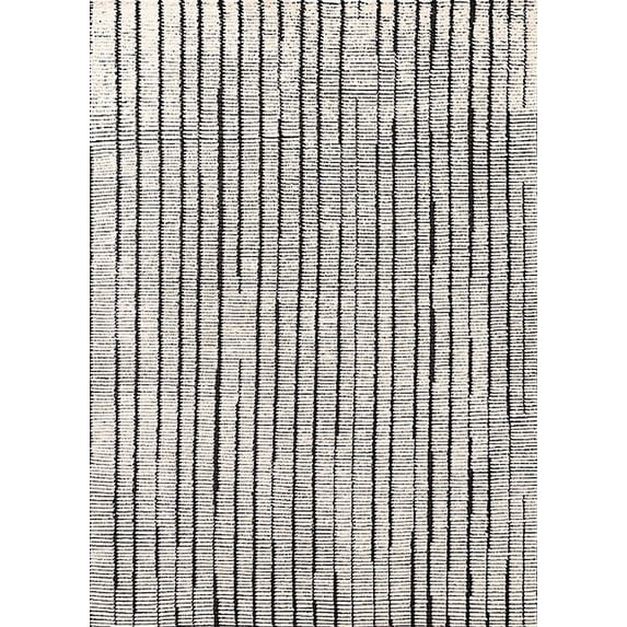Ahgly Company Machine Washable Indoor Rectangle Industrial Modern Gray Area Rugs, 8' x 10'