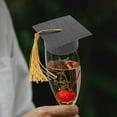 thumbnail image 4 of WEUVEB Graduation Cap Decor Black Paper Tassel Design for Party 12Pcs, 4 of 8