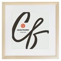 Craig Frames Contemporary, 12x12 Picture Frame Matted for a 9x9 Photo, Natural