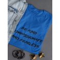thumbnail image 3 of "Be Kind, Compassionate And Fearless" Medium Front Quote Women T-Shirt, Female Medium, 3 of 4