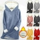 thumbnail image 1 of Ropa de otoño,Sudadera informal con capucha para mujer, jersey de manga larga, tejido de poliéster, suave y cómoda, ideal para el hogar, sopatenor, 1 of 8