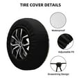 thumbnail image 4 of ZNDUO Beige Seamless Cartoon Cats Pattern Spare Tire Cover, Universal Spare Tire Wheel Covers 15 inch, 4 of 8