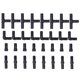 thumbnail image 1 of 32Pcs Drip Irrigation Tee Connector Kit, 1/2 Tubing Set for Garden Greenhouse Watering System, 1 of 2