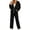 DG35_Black, variant on Track Suits For Women Set Zip Up Hoodies Matching Wide Leg Sweatpant Lounge Sets Jogging Gym Workout Sweat Suit Green S