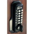 thumbnail image 1 of Lockey M-210-JB-EZ Mechanical Keyless Deadbolt Ez Mount Plate Lock - Jet Black, 1 of 4