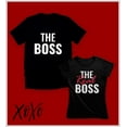 thumbnail image 5 of The Boss & The Real Boss Funny Matching T-Shirts - Perfect for Husband & Wife - Great Gift for Couples - Anniversary, Valentine's Day, Christmas Gifts - Black X-Large / Women Black XX-Large, 5 of 7