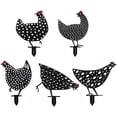 thumbnail image 2 of [5 Stück] Huhn Deko Handarbeit Gartenstatuen, Gartenfigur Metall Huhn Deko Handarbeit Gartendeko, Outdoor Garden Hinterhof Rasen Pfähle Metall Hen Yard Dekor Geschenk, Geschenk für Haus Andenken Ormromra MZQ-0495, 2 of 8