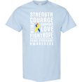 thumbnail image 3 of Inktastic Down Syndrome Awareness Strenth Courage Support T-Shirt, 3 of 5