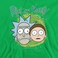 thumbnail image 2 of Rick and Morty Floating Heads Unisex Adult Pull-Over Hoodie, Kelly Green, 3X-Large, 2 of 5
