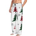 thumbnail image 2 of Junzan Men'S Pajama Pants Buffalo Plaid Christmas Trees Sleepwear Pants Pj Bottoms Drawstring And Pockets, 2 of 9