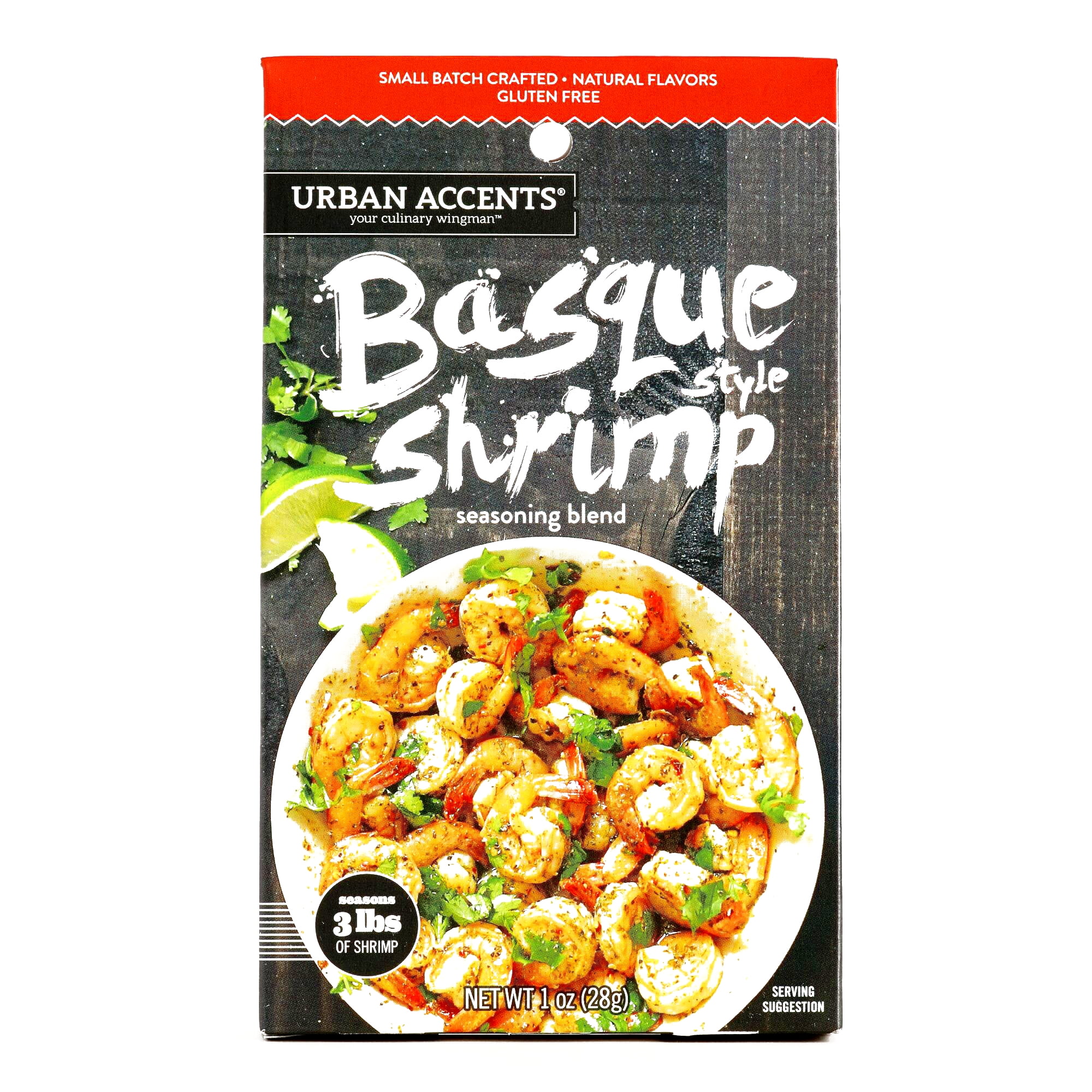 Urban Accents Basque Shrimp Seasoning 1.5 oz each (2 Items Per Order