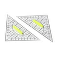 thumbnail image 5 of Multi-function Durable Measuring Drawing Tools Drafting Tools Plastic Transparent Angle Protractor Triangle Ruler Scale Ruler Set Square 01-L, 5 of 8