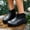 Black, variant on Women's Short Ankle Rain Boots Flexible Rubber Slip On Solid Neutral Shades for Garden Maintenance Rainy Daily Errands White 40