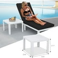 thumbnail image 4 of RADIATA Aluminum Patio Lounge Chaise Chair with Coffee Table Aluminum Recliner with Water-Resistant Cushions for Outdoor Poolish Deck, 4 of 5