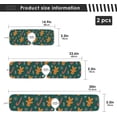 thumbnail image 4 of Coolnut 2 Pack Faucet Dry Mat for Kitchen Sink,Gingerbread Man Green 30x5 Inch Faucet Drying Mat Absorbent Mat Fast Dry Mat for Kitchen, Bathroom, 4 of 7