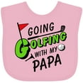 thumbnail image 3 of Inktastic Going Golfing with My Papa Kids Golf Boys or Girls Baby Bib, 3 of 4