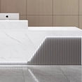 thumbnail image 3 of Closet Hospital Cashier Table European Information Lectern Mobile Front Desk Counter Mostrador Tienda Furniture Reception My Lux Decor Round, 3 of 8