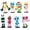 8-Pack, variant on Cute Dandy's Character's Action Figures Collection, Cake Toppers For Birthday Party's Decorations And Great Gift For Any special Occasion Pack of Multiple Figures
