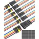 thumbnail image 1 of Conjunto de cables NAOEVO con conectores 16 AWG impermeables de 4 pines, 1 of 7