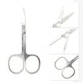 thumbnail image 3 of Unique Bargains 1 Pc Women 2.0A Scissors Eyebrow Trimmer Scissors For Beauty Parlor Stainless Steel Silver Tone, 3 of 4