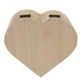 thumbnail image 4 of Blank Heart Shape Unfinished Wooden Storage Box For kids children toy and school Painting, 4 of 10