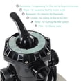 thumbnail image 4 of Yescom 16" Above Inground Swimming Pool Sand Filter w/ Valve Fit 1/2HP 3/4HP Water Pump, 4 of 9
