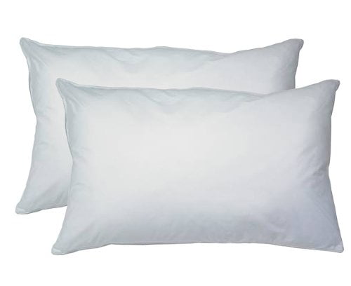 BRAND NEW TWIN PACK POLYCOTTON HOLLOWFIBRE PILLOWS 