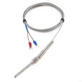 thumbnail image 1 of Sensores De Temperatura De Termopar Tipo K Cgele 0 ~ 600? Sonda De Alambre De 2M/6,6 Pies De Longitud, 50Mm, Dos Cables, 50?,5Mm, Sonda De Acero Inoxidable, Detector De Temperatura, Medidor De Tempera, 1 of 5
