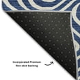 thumbnail image 5 of Addison Rugs Mayfield Premium Machine Washable Transitional Swirls Navy Rectangle Rug, 10' x 14', 5 of 6