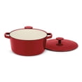 thumbnail image 2 of Cuisinart Chef's Classic Enameled Cast Iron Round Covered Casserole, 5 Qt, Cardinal Red, 2 of 6
