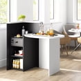 thumbnail image 1 of Harmijoy Front Reception Counter Desk Checkout Office Desk w/Open Shelf & Lockable Drawer, 1 of 7