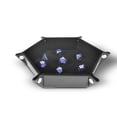 thumbnail image 1 of RNK Gaming Folding Hexagon Dice Tray PU Leather and Black Velvet, 1 of 5