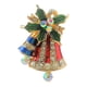 thumbnail image 2 of Collar con colgante de broche de Navidad con sombrero Noel de cristal en tono plateado / dorado para mujer Salvador Broche de navidad, 2 of 6