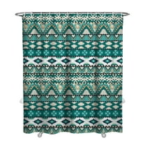 Extra Long Boho Shower Curtain 72x84 Inches - Vintage Floral & Tropical Leaves Pattern, Waterproof Bohemian Bathroom Decor with 12 Hooks, Tribal Rustic Style