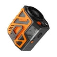 thumbnail image 3 of Mini ventilador portátil de cintura, 5 velocidades, multifuncional, USB con cable de datos, ventilador portátil Naranja, 3 of 9