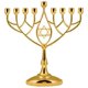 thumbnail image 1 of Candelabro Menorá Zion Judaica 23 cm Dorado Plateado en Plata, 1 of 1