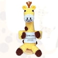 thumbnail image 1 of Muñeca jirafa de ganchillo Autosday hecha a mano, apoyo emocional, 1 of 7