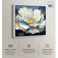 thumbnail image 2 of Plenitude Navy Canvas Light Colors Flower Art Prints by Art Remedy, White Frame, 12" x 12", 2 of 7