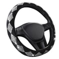 thumbnail image 1 of Universal 38CM Rhinestones Diamond Car Steering Wheel Cover Bling Crystal Rhombu, 1 of 9